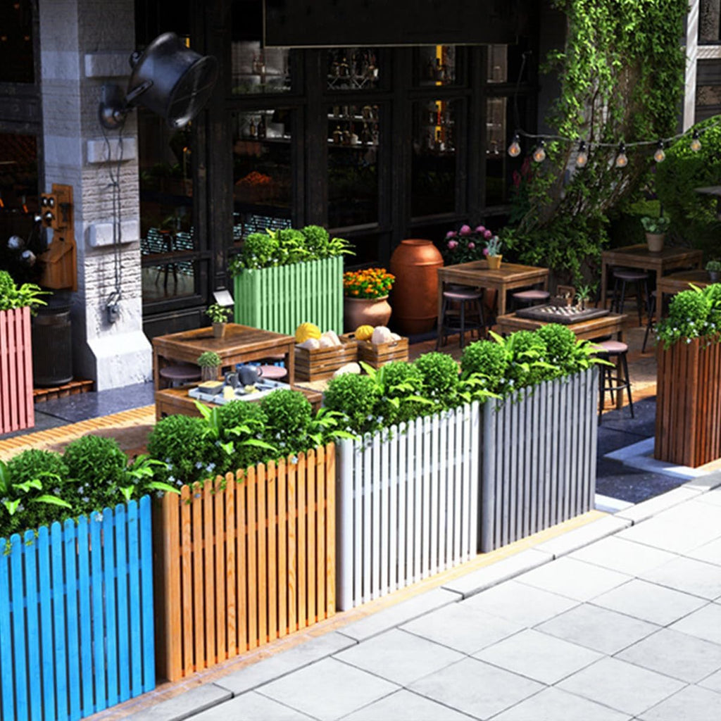  Clôture En Bois Massif Pour Climatiseur – Couverture D'intimité Extérieure Et Support Pour Plantes, Anti-corrosion, 100 X 30 X 80 Cm, Et Solution élégante