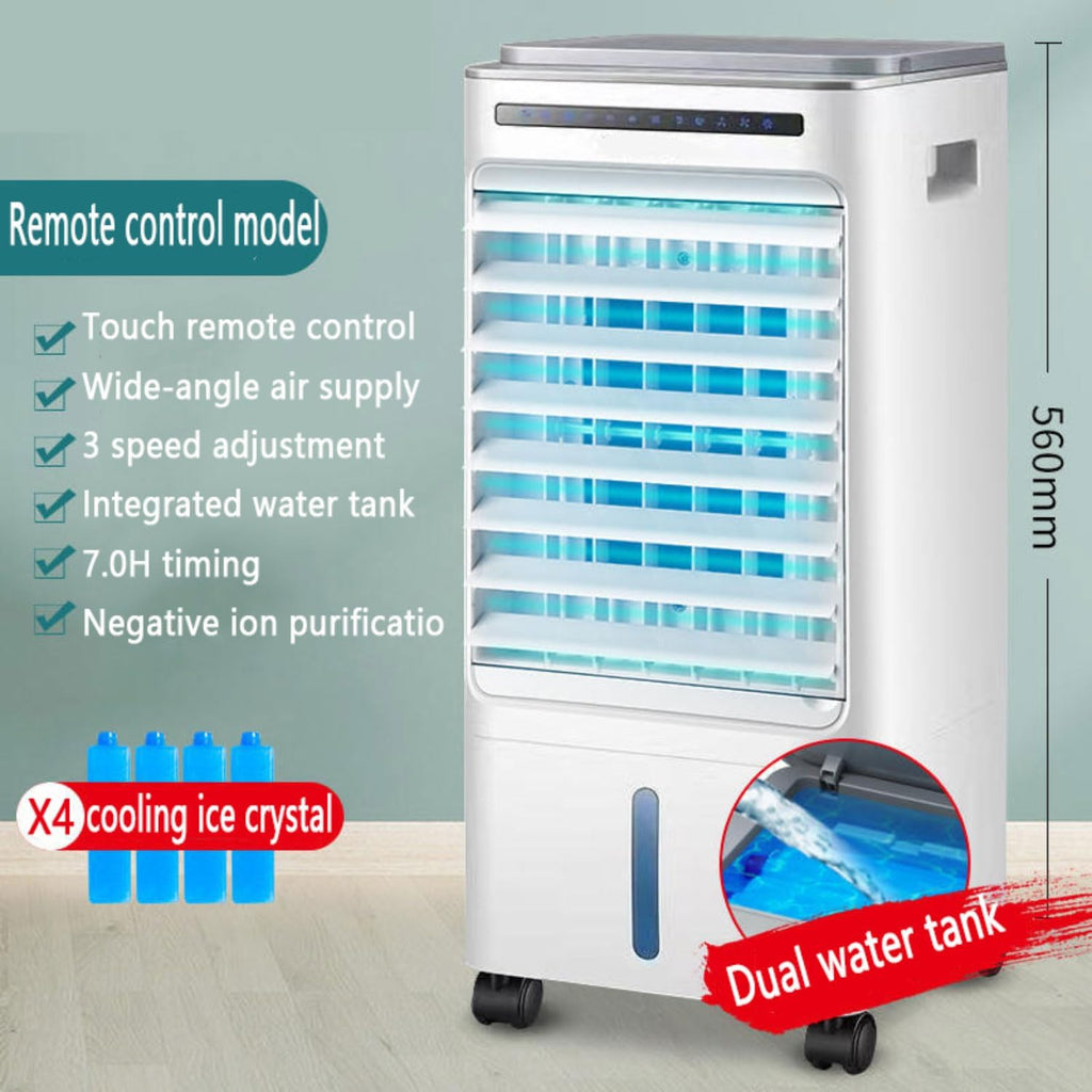 GENERIC Refroidisseur D'air Portable Avec Ventilateur à Air Alternatif à Distance à 3 Vitesses, Réservoir De 5L, Oscillation à 60 °, Refroidissement Silencieux Pour Le Bureau à Domicile, Camping