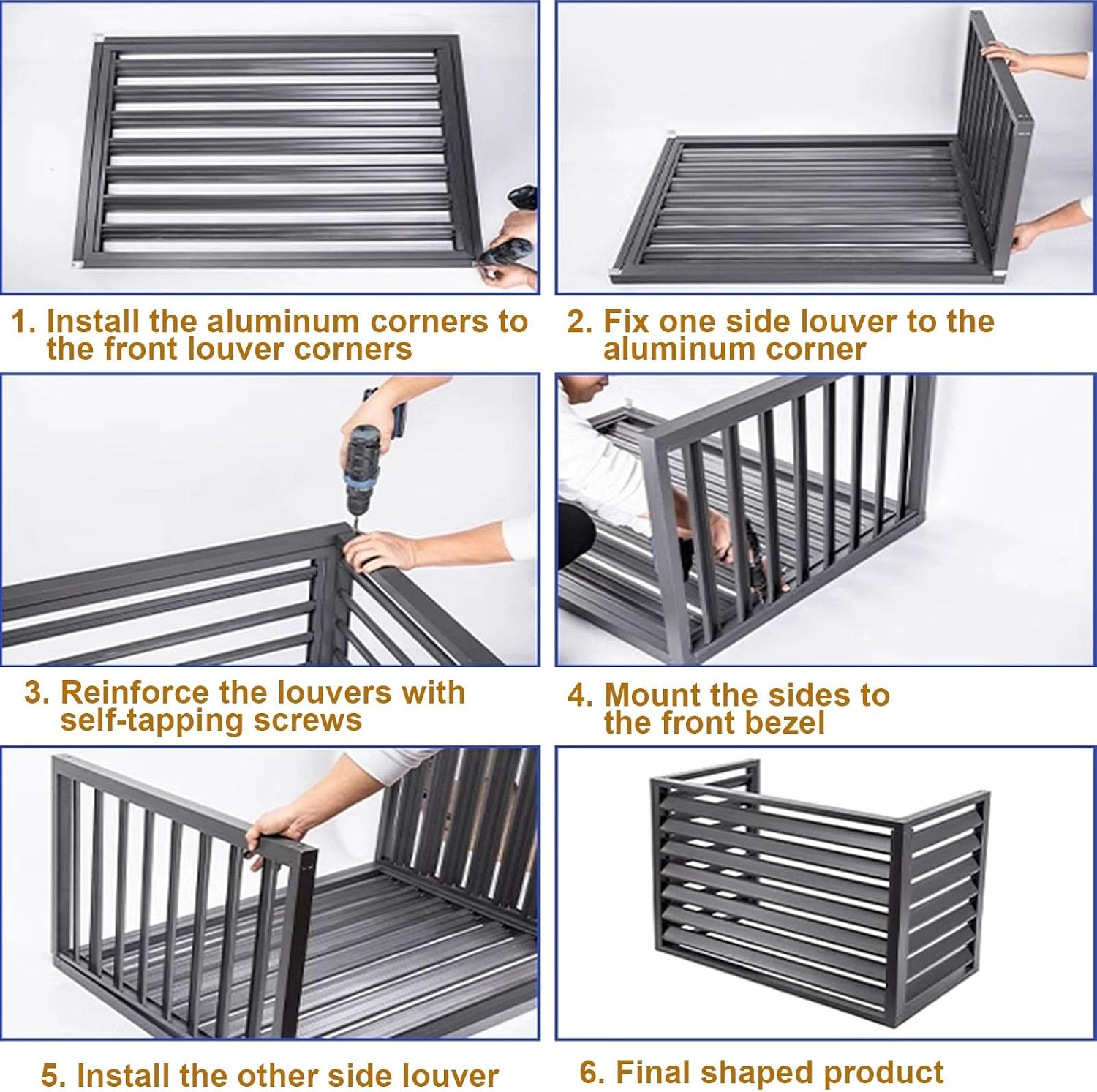 GENERIC Housse De Climatiseur D'extérieur Résistante Aux Intempéries - Protection Durable Pour Intérieur Et Extérieur - Idéale Pour Dissimuler Les Clôtures Et Protéger Contre Les Intempéries