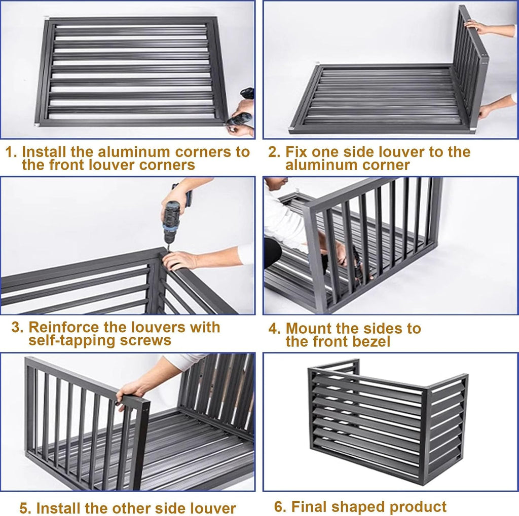 GENERIC Housse En Aluminium Marron Pour Climatiseur – Mini Pompe à Chaleur Fendue Protection Extérieure Pour L'hiver, Résistante Aux Intempéries Et Adaptée Pour Une Utilisation En Intérieur/extérieur