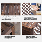 GENERIC Housse De Protection Pour Climatiseur Extérieur En Bois - Grille De Protection Antivol - 83 X 35,6 X 74,9 Cm (L X L X H) - Pour Poubelles Ou Unités De Climatisation - Résistante Aux Intempéries
