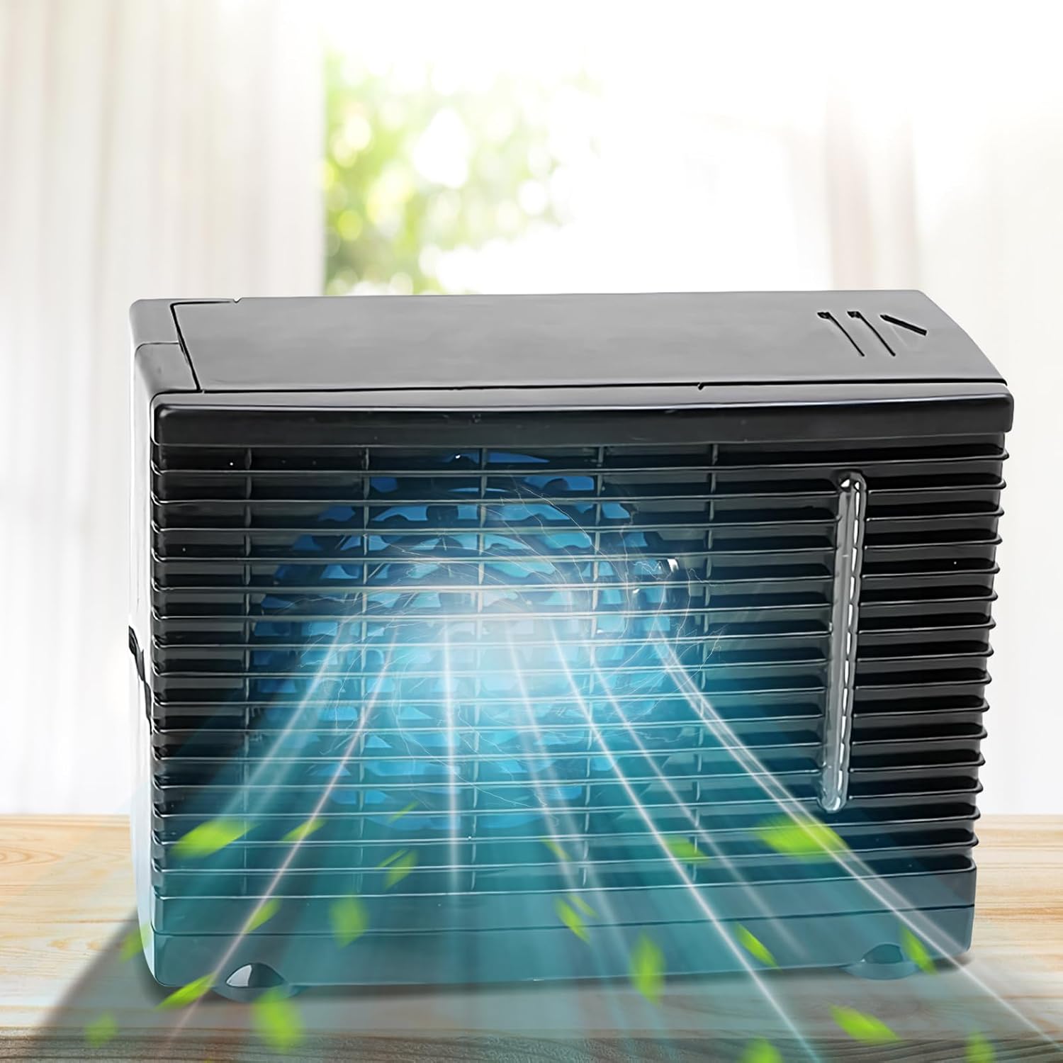  Ventilateur Climatiseur Portable Pour Voiture | Souffleur D'Air Portable Pour Voiture | Rafraîchisseur D'Air Évaporatif 12V Pour Camion Camping-Car Voyage Sous-Sol Chambre Garage