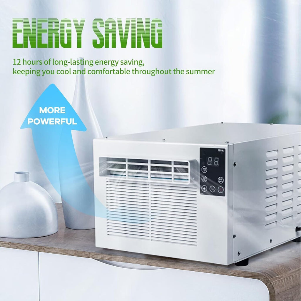  280W Unité De Climatisation Portable, 1876 BTU Refroidissement Rapide Et Déshumidificateur, Mini A/C Silencieux Pour Les Petites Pièces, Dortoirs, Bureaux, Pas D'installation Requise, Déplacement Faci