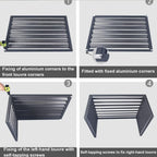 GENERIC Grille De Protection Pour Climatiseur Extérieur – Housse Anti-poussière Grise à Persiennes Pour Réduire Le Bruit Et Résister Aux Intempéries – Bouclier Décoratif Pour Unités AC Et Systèmes Extérieurs