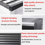 GENERIC Bâche Robuste En Aluminium Pour Climatiseur Et Clôture D'intimité Pour Unités Extérieures – Étagère à Persiennes Pour Balcon Et Jardin Blanc 100 X 70 X 50 Cm