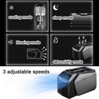 GENERIC Climatiseurs Portables 6100 BTU Pour Une Utilisation Extérieure Et Intérieure Refroidisseur D'air A Structure Divisée A 3 Vitesses Avec Télécommande