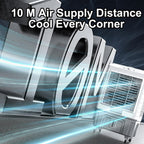 GENERIC Climatiseur Mobile Industriel, Purificateur D'air Par évaporation 50 L/55 L, Climatiseur Portable 3 En 1 Avec 4 Compartiments à Glace - Ventilateur Refroidisseur D'eau Po
