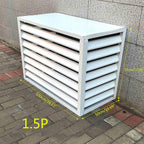  Housse De Climatiseur D'extérieur Résistante Aux Intempéries – Bouclier De Pompe à Chaleur En Aluminium Pour Une Protection Contre Le Bruit Et Une Performance Optimale – Élégant Et Design