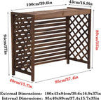  Clôture Extérieure, Couverture De Climatisation, Grilles Autoportantes En Bois Massif Pour Climatiseurs Et Pompes à Chaleur, Support De Fleurs Pour Climatisation