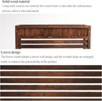 GENERIC Housse En Bois Pour Climatiseur Extérieur, Support à Persiennes En Bois Massif Et Support De Fleurs – Extérieur Du Climatiseur – Ion élégant Pour Unités De Climatisation – 111 Cm