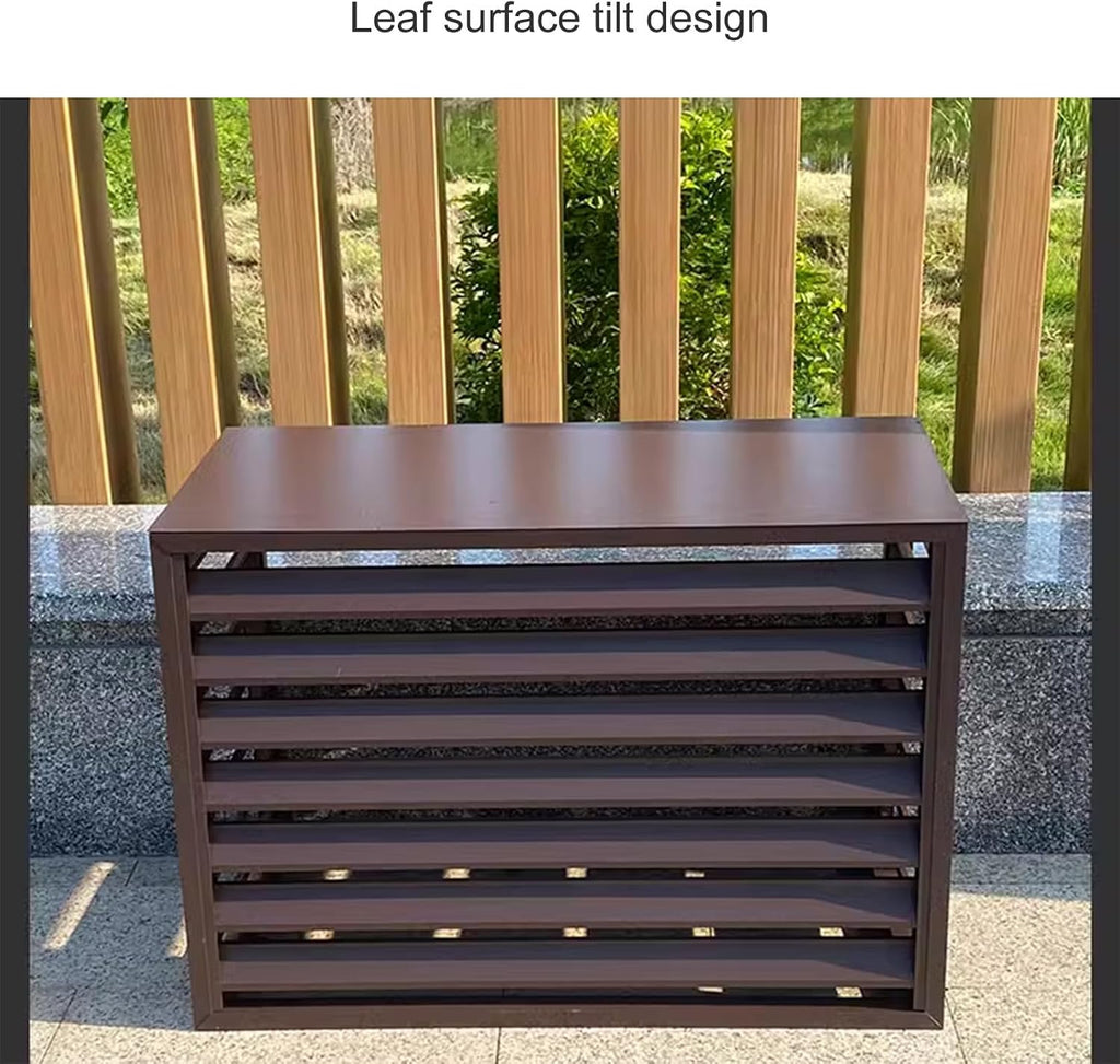 GENERIC Housse De Protection Pour Climatiseur Extérieur – Protection Pour Unités De Climatisation – Clôture Dissimulée, Utilisation Intérieure Et Extérieure – Matériau élégant Résistant Aux Intempéries