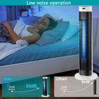 GENERIC Climatiseur Portable 3 En 1, Rafraîchisseur D'air Ultra Silencieux, économie D'énergie, 3 Vitesses Et 3 Modes, Filtre Amovible, écran LED Et Télécommande, Ventilateur Et