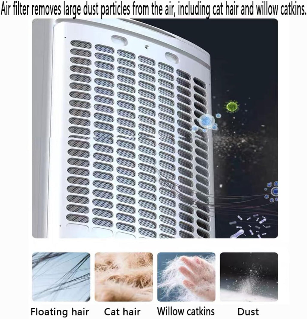 GENERIC Refroidisseur D'air évaporatif Portable 12L Tank Ice Packs 60W Quiet Fan 3 Vitesses Oscillant Humidificateur Pour La Maison Économie D'énergie Cool Breeze