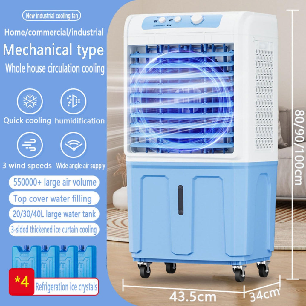 GENERIC Refroidisseur D'air Portable Avec Réservoir De 40L, Télécommande à écran Tactile, 3 Vitesses, 120 Swing, Fonctionnement Silencieux Pour L'utilisation Intérieure De Bureau à Domicile