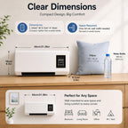  2000W 2-in-1 Portable Wall Mounted Air Conditioner, Mini Wall Mounted Air Conditioner, Fast Cooling And Heating, 8 Hours Timer For Home And Office,Gold Flower