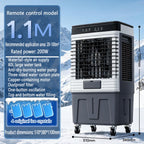  Climatiseur Mobile Silencieux Rafraîchisseur D’Air Réservoir 80L 60W Économie D’Énergie 35dB Silencieux Oscillation 120°3 Vitesses Humidificateur Ventilateur Refroidisseur D'air Maison Burea