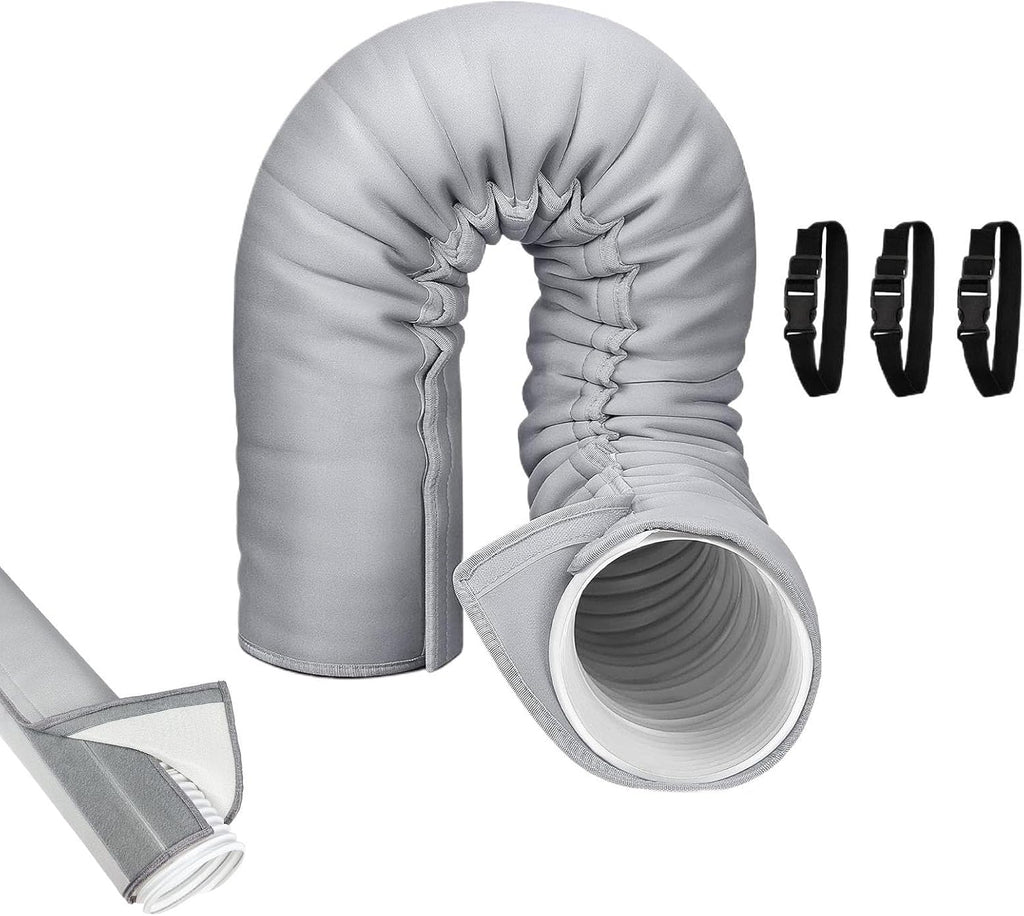  Housse Protectrice Pour Tuyau Du Climatiseur - Anti-Poussière Calorifugé Résistant UV | Manchon Isolant Pour Gaine Climatiseur Portable,Usage Intérieur Extérieur Maison Bureau Garage Chambre Salon