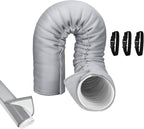  Housse Protectrice Pour Tuyau Du Climatiseur - Anti-Poussière Calorifugé Résistant UV | Manchon Isolant Pour Gaine Climatiseur Portable,Usage Intérieur Extérieur Maison Bureau Garage Chambre Salon