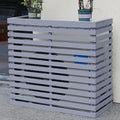 GENERIC Bonsai Design Housse En Bois Pour Climatiseur – Protection D'unité Extérieure | Cadre En Maille Polyvalent Pour Jardins, Terrasses Et Balcons | Housse élégante Pour Climatisation