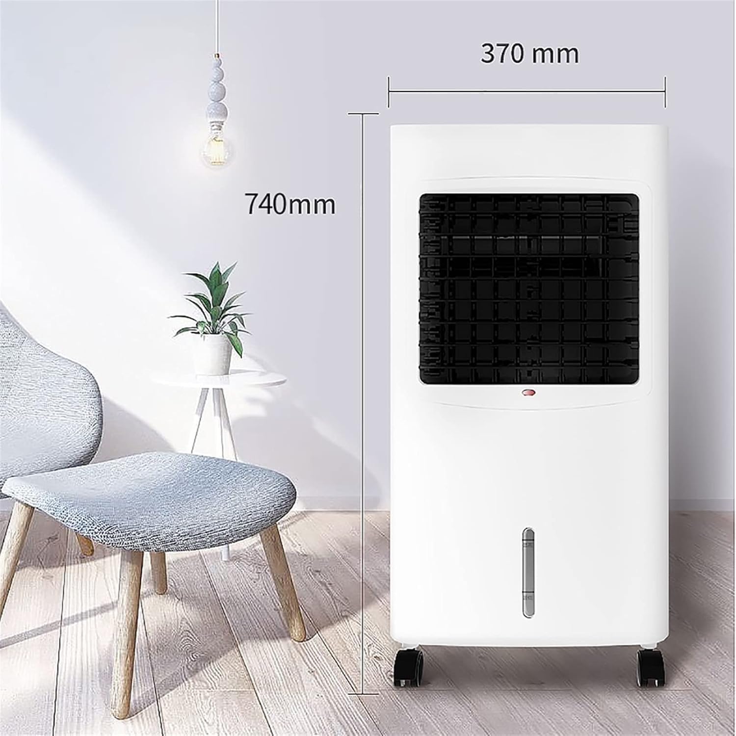  Climatiseur Portable Avec Télécommande, Rafraîchisseur D'air évaporatif 3 En 1 Pour La Maison, Appareil De Chauffage Et De Climatisation Silencieux, Idéal Pour Un Confort Optimal Toute L'année