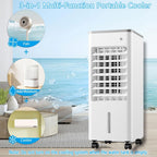 GENERIC Unité De Climatisation Portable - 3 Vitesses, Minuterie 8H, Ventilateur Oscillant à 90 ° Et Humidificateur - Refroidisseur D'air évaporatif Pour La Maison, Bureau, Chambre Sur Roues