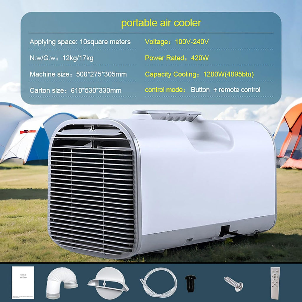 GENERIC Petit Climatiseur - Rafraîchisseur D'air Portable Pour Le Camping, La Maison, Le Bureau Et Le Camping-Car - Ventilateur Rafraîchisseur D'air Personnel