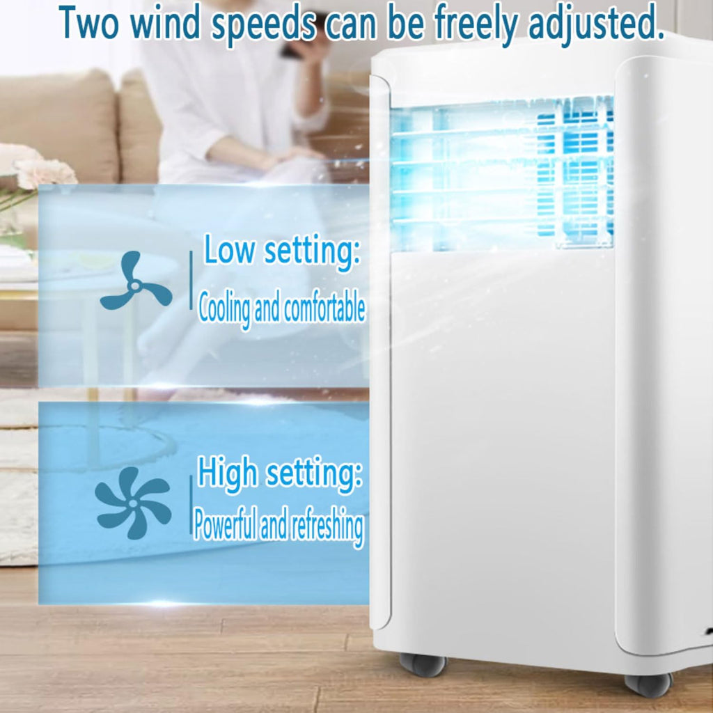  Climatiseurs Portables Smart AC Unit Ventilateur De Refroidissement Avec Télécommande Déshumidificateur De Refroidissement Rapide Kit De Fenêtre En Mode Veille Silencieux Inclus Unité De Refroidisseme