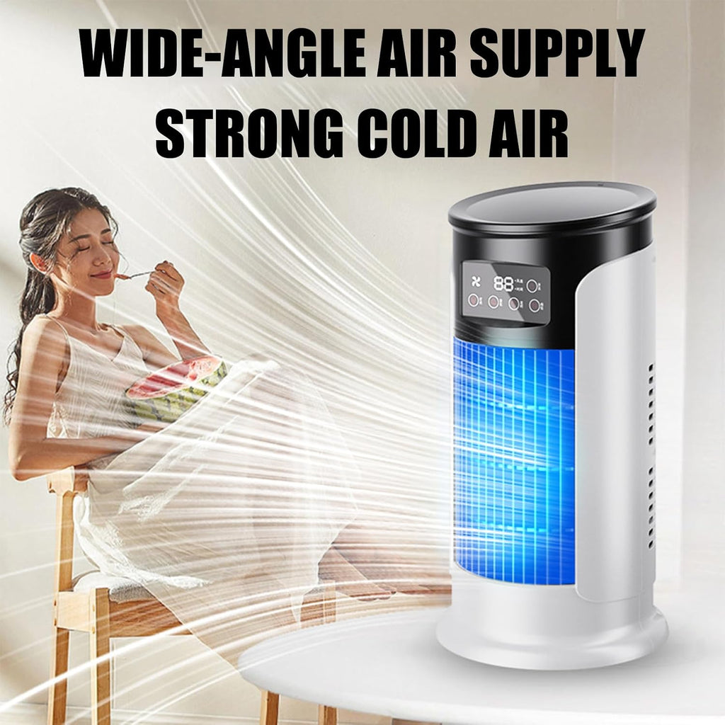 GENERIC Ventilateur De Climatisation, Unité De Refroidissement Par évaporation, Silencieux, Fonction Minuterie, Réservoir D'eau De 300 Ml, Parfait Pour Le Confort De La Chambre, Le Rafraîchissement De La