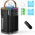  Refroidisseur D'air Par évaporation, Unité AC Portable Pour Chambre à Coucher, Bureau, 7 Lumières De Couleur, Mini Climatiseur Personnel,