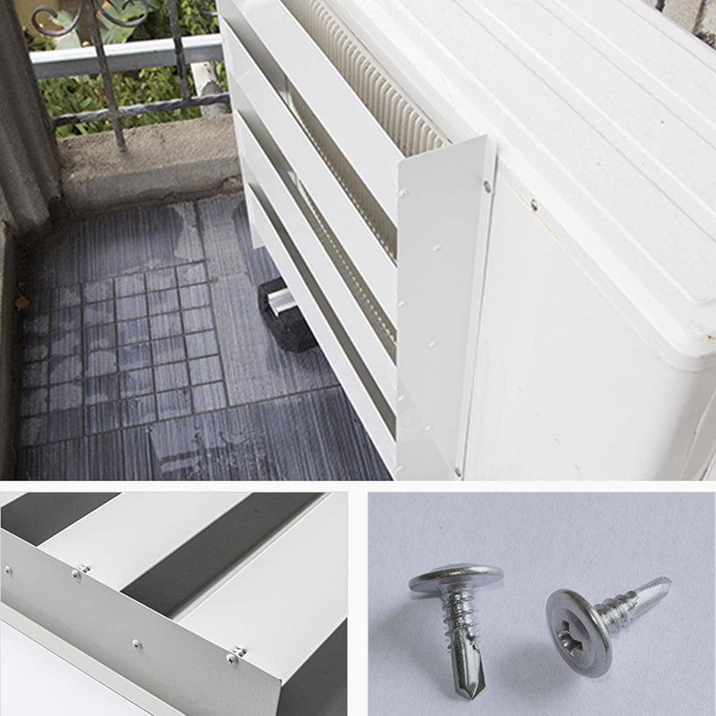  Grille De Protection Pour Grille D'aération Pour Climatiseur, Unité Extérieure – Persiennes Anti-soufflage Direct, Housse De Guidage Du Vent