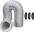  Housse Protectrice Pour Tuyau Du Climatiseur - Anti-Poussière Calorifugé Résistant UV | Manchon Isolant Pour Gaine Climatiseur Portable,Usage Intérieur Extérieur Maison Bureau Garage Chambre Salon