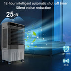 GENERIC Refroidisseur D'air Portable, Ventilateur D'évaporation 3000 CFM Avec Grand Réservoir, Télécommande, Minuterie 12H, Fonctionnement Silencieux, Faible Bruit Pour Le Refroidissement De Bureau à Domicile
