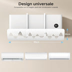 Deflecteur Climatisation Universale, Déflecteur D'aria Regolabile E Portatile, Deflecteur Climatisation Murale Pour Maison/Bureau âgés, Néonats, Femmes En Gestation (Blanc)