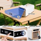  Mini Climatiseur Portable, Système De Refroidissement Silencieux De 5000 BTU, Sans Kit De Fenêtre, Télécommande Tactile, Fonction Minuterie, Idéal Pour La Maison Et La Chambre.