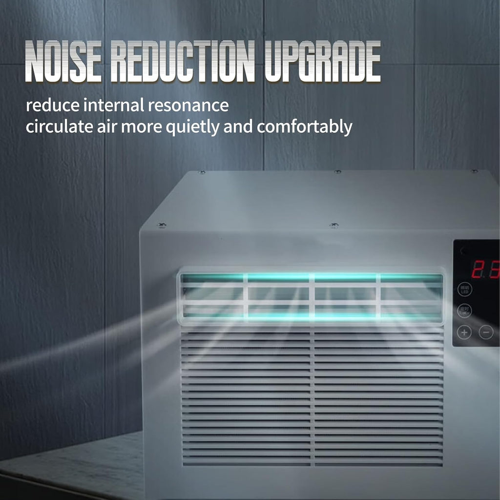  280W Unité De Climatisation Portable, 1876 BTU Refroidissement Rapide Et Déshumidificateur, Mini A/C Silencieux Pour Les Petites Pièces, Dortoirs, Bureaux, Pas D'installation Requise, Déplacement Faci