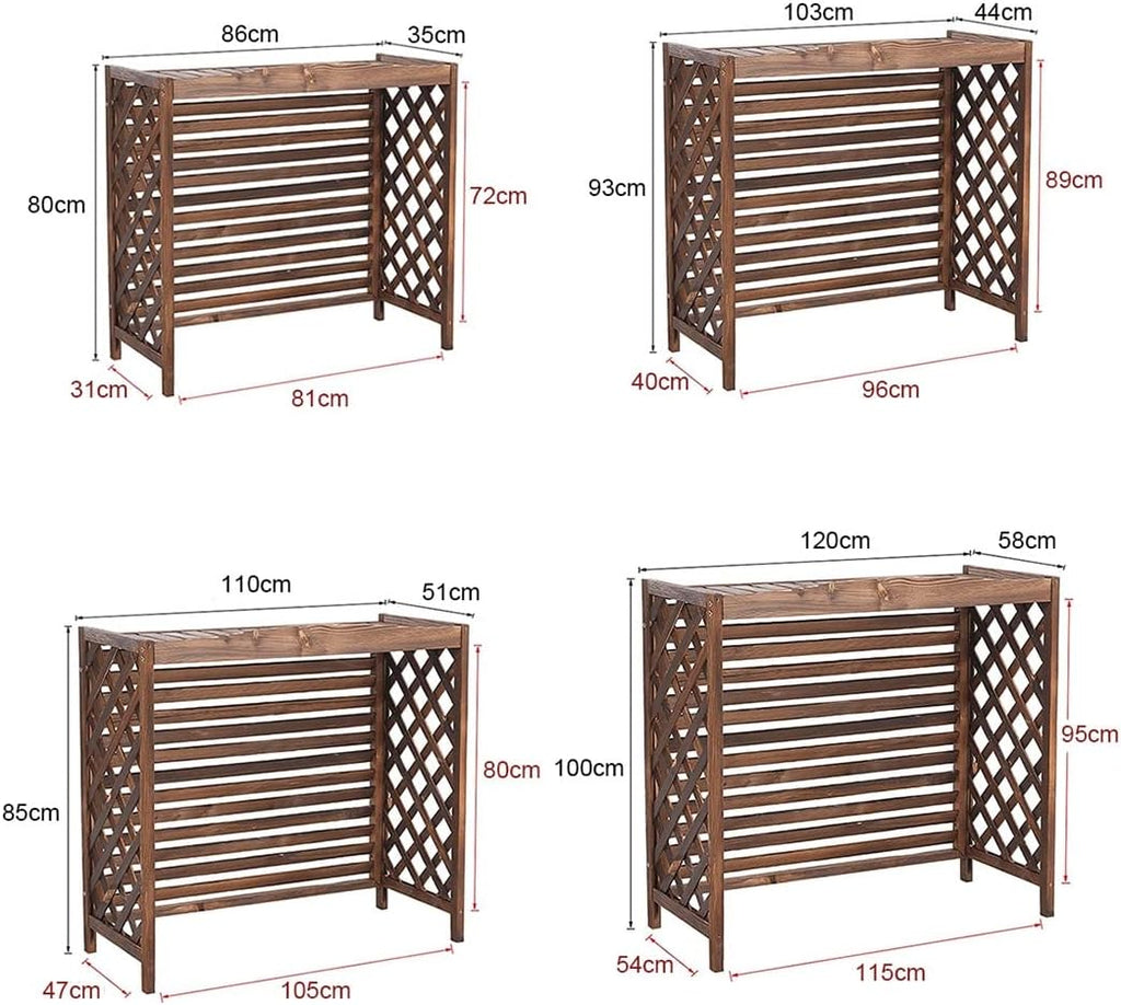  Stores Extérieurs En Coquillage Pour Jardinière, Protection De Climatisation Extérieure, Clôture De Confidentialité, Support De Climatiseur Résistant Aux Intempéries, Pour Se Cacher à L'extérieur