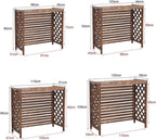  Stores Extérieurs En Coquillage Pour Jardinière, Protection De Climatisation Extérieure, Clôture De Confidentialité, Support De Climatiseur Résistant Aux Intempéries, Pour Se Cacher à L'extérieur