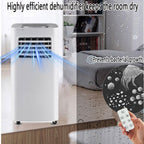  7000 BTU Climatiseur Portable Refroidit 300sq. Ft Smart AC Unité Avec Télécommande, Refroidissement Et Déshumidificateur Et Ventilateur, 24H Minuterie, Oscillation De 120 °