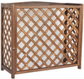 GENERIC Housse De Protection En Bois Massif Pour Climatiseur – Protection Contre La Poussière Extérieure Pour Unités CVC, Résistante Aux Intempéries, Design élégant Pour Une Utilisation Toute L'année