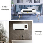 GENERIC Ventilos Avec Télécommande, 30 DB Silencieux, Chauffé Et Refroidi, écran Tactile, Compact Pour Chambre à Coucher, Bureau Et Salon, économie D'énergie Et Facile à Installer