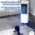 GENERIC Refroidisseur évaporatif Silencieux 12L, 3 Modes Et Minuterie, 7.5h Minuteur, Oscillation 50° Avec 2 Sacs De Glace, Portable Et économe En énergie Pour Un Refroidissement Confortable à La Maison