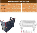 GENERIC Housse De Protection En Aluminium Pour Climatiseur Et Clôture De Confidentialité Décorative Pour Extérieur - Condensateur CA - Pour Pompe à Chaleur - Design Résistant Aux Intempéries