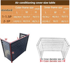 GENERIC Housse En Aluminium Pour Climatiseur Et Clôture De Confidentialité Décorative – Grilles De Protection Extérieures Pour CVC Et Pompes à Chaleur, Poubelle – Design Résistant Aux Intempéries
