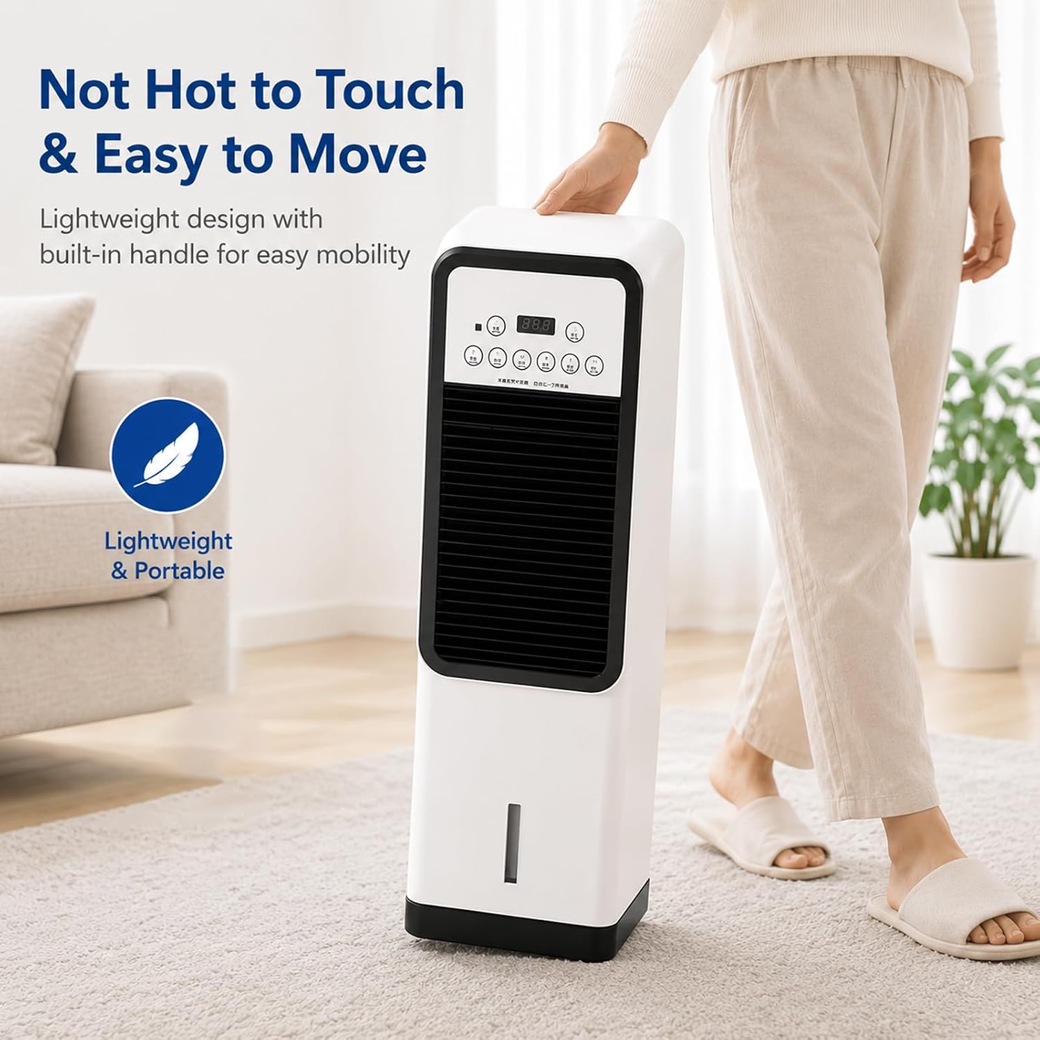  Climatiseur De Refroidissement Et De Chauffage Portable 12 000 Btu, Refroidisseur Par évaporation De Classe énergétique A Avec Télécommande Pour Chambre à Coucher, Bureau