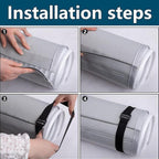 Housse Protectrice Pour Tuyau Du Climatiseur - Anti-Poussière Calorifugé Résistant UV | Manchon Isolant Pour Gaine Climatiseur Portable,Usage Intérieur Extérieur Maison Bureau Garage Chambre Salon