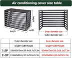 GENERIC Écran De Protection Pour Climatiseur En Aluminium - Clôture D'intimité élégante Pour Climatiseur - Protection Pour Pompe à Chaleur - Solution De Rangement Extérieure