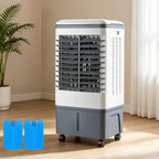 Climatiseur Mobile Portable 20l, 3 Vitesses, TéLéCommande, Minuterie 7.5h, RéServoir D'eau Amovible, Refroidisseurs éVaporation Pour Maison, Bureau, Pour Un Espace De 5 à 30 M²