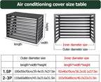 GENERIC Housse De Protection En Aluminium Pour Unité De Climatisation Extérieure - Protection Contre Les Intempéries - Pour Pompe à Chaleur - Équipement Extérieur - Grille De Protection Pour Climatiseur