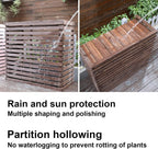 GENERIC Bonsai Design Housse En Bois Pour Climatiseur – Protection D'unité Extérieure | Cadre En Maille Polyvalent Pour Jardins, Terrasses Et Balcons | Housse élégante Pour Climatisation