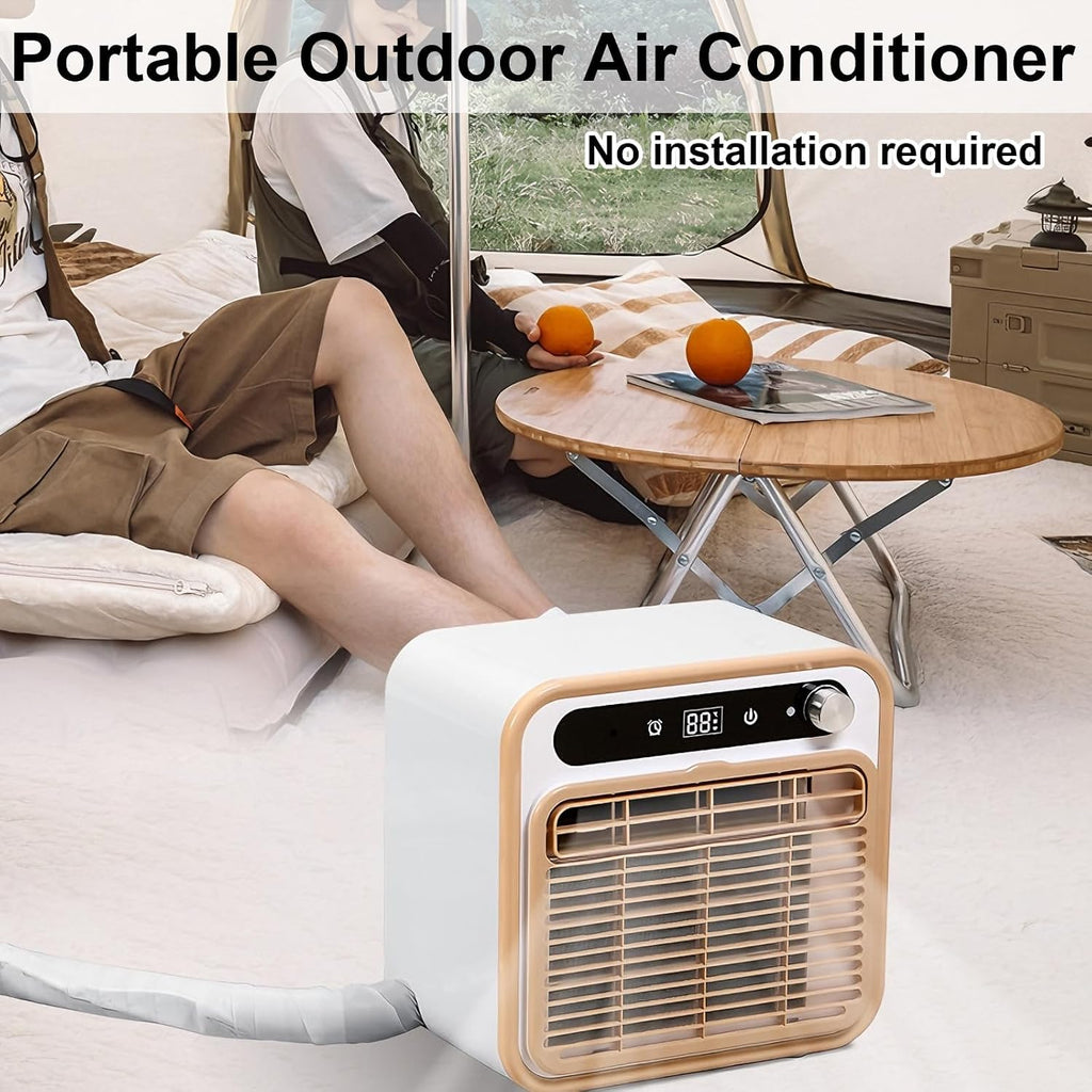  Système De Séparation AC Portable 5000 BTU Avec Contrôle Tactile Intelligent Et Minuterie 12H, Unité De Refroidissement Ultra-Calme Pour Chambre à Coucher, Bureau, VR Et Camping Comprend Tuyau